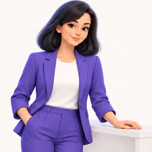 Inés colaborando junto a una mesa de trabajo