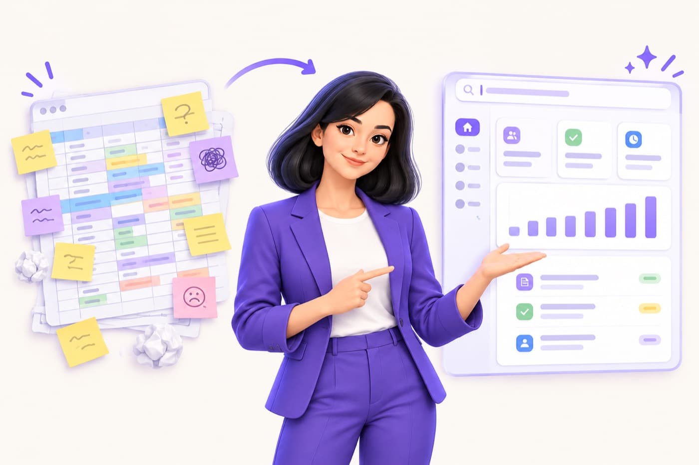 De tu Excel a una app de verdad. Construida por Inés.